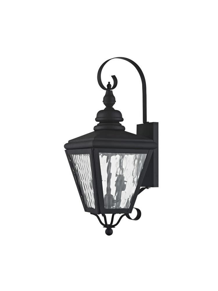Livex Lighting 2031-01 Transitional Two Light Outdoor Wall Lantern from