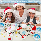 30 Pack Snowman Kit - Build a Snowman Kit DIY Christmas Craft Gifts - Creative