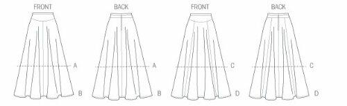 McCall's Pattern Company M6799 Misses' Skirts Sewing Template, Size E5