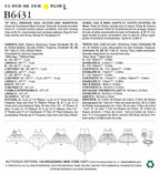 McCall Pattern Company Bag, Gloves and Headpiece for 18 Sewing Pattern, One Size