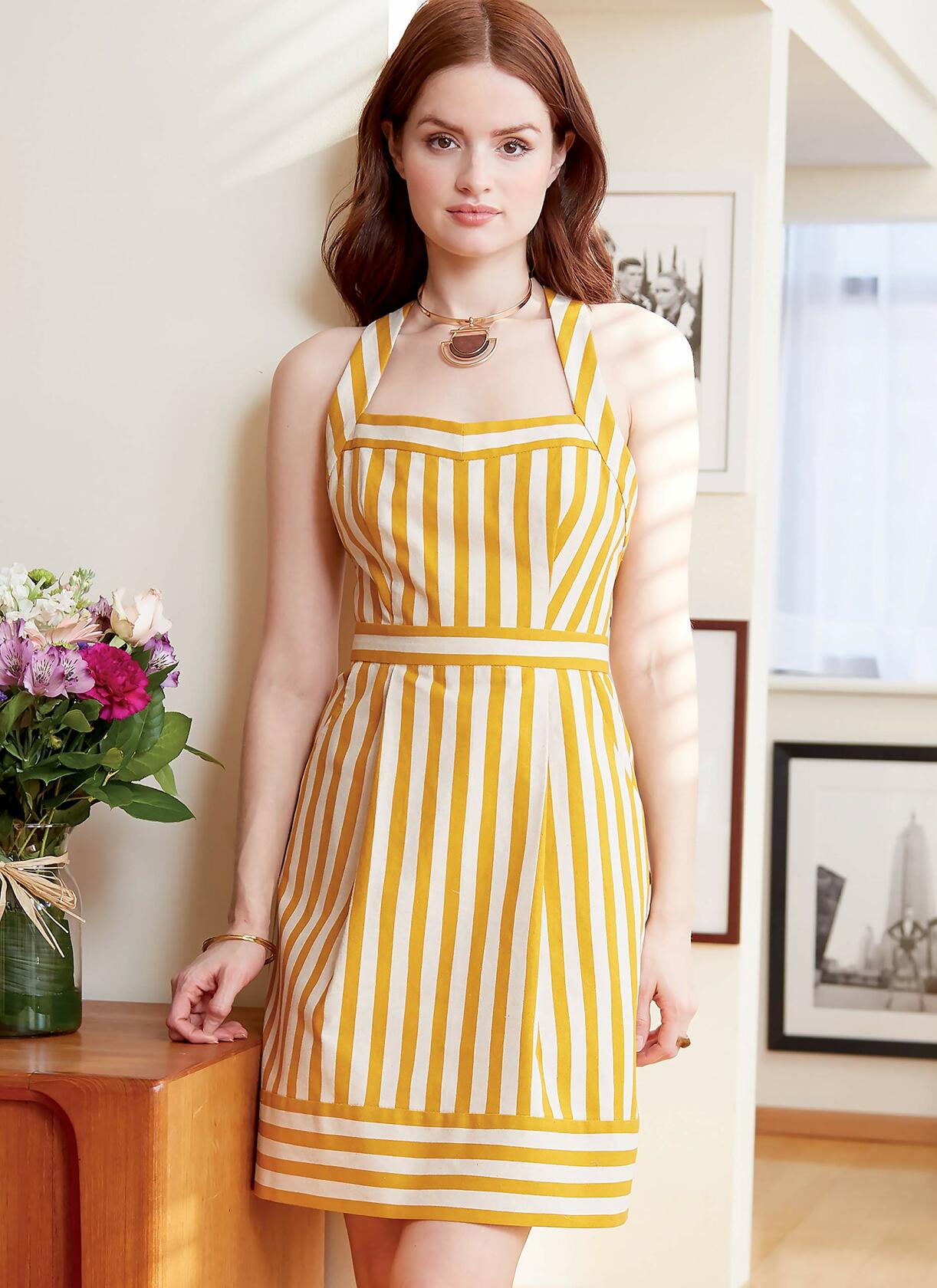 McCall's M7952AX5 Women's Back Strap Dress Sewing Patterns, Sizes 4-20