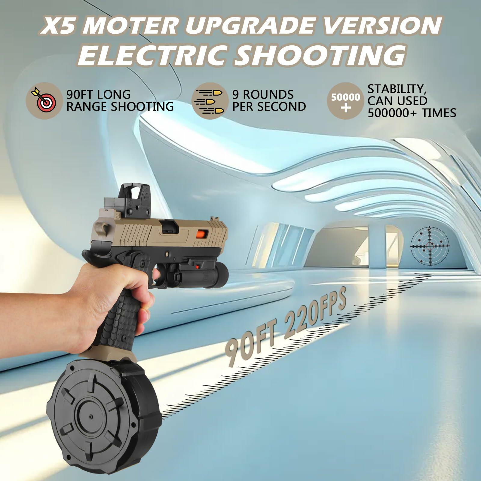 Gel Toys X5,Upgrade Version for X2 Full Auto Gel Toys with Goggles and Drum,for