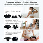 MEGAWISE Cordless Back Massager for Shoulders, Waist, Legs, Rechargeable 3200mAh