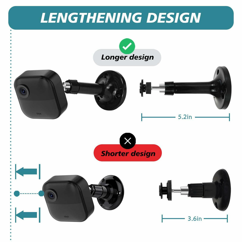 Uraleyeon Long Blink Outdoor Camera Mount Kit, Compatible with Blink 4th & 3rd