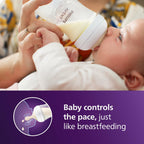 4 Pack Philips Avent Natural Baby Bottles with Natural Response Nipples (Medium