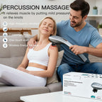 MEGAWISE Cordless Back Massager for Shoulders, Waist, Legs, Rechargeable 3200mAh