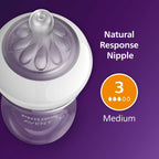 4 Pack Philips Avent Natural Baby Bottles with Natural Response Nipples (Medium