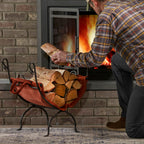 UniFlame Olde World Iron Firewood Log Holder (W-1196)