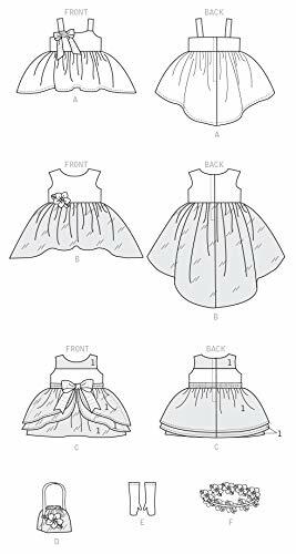 McCall Pattern Company Bag, Gloves and Headpiece for 18 Sewing Pattern, One Size