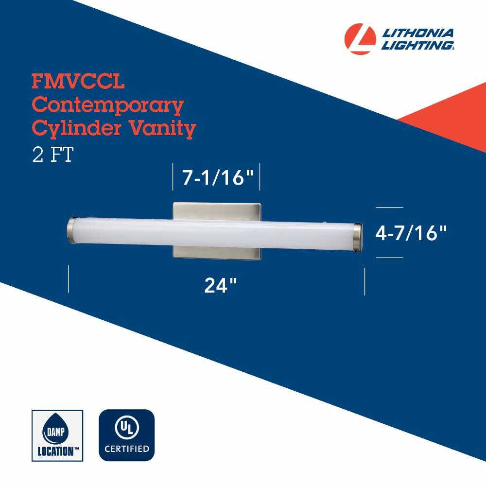Lithonia Lighting FMVCCLS 24IN MVOLT Vanity Fixture, Cylinder, Color Temperature