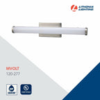 Lithonia Lighting FMVCCLS 24IN MVOLT Vanity Fixture, Cylinder, Color Temperature
