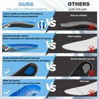 Size 11 AOTENG STAR Plantar Fasciitis Insoles, High Arch Support Insoles for