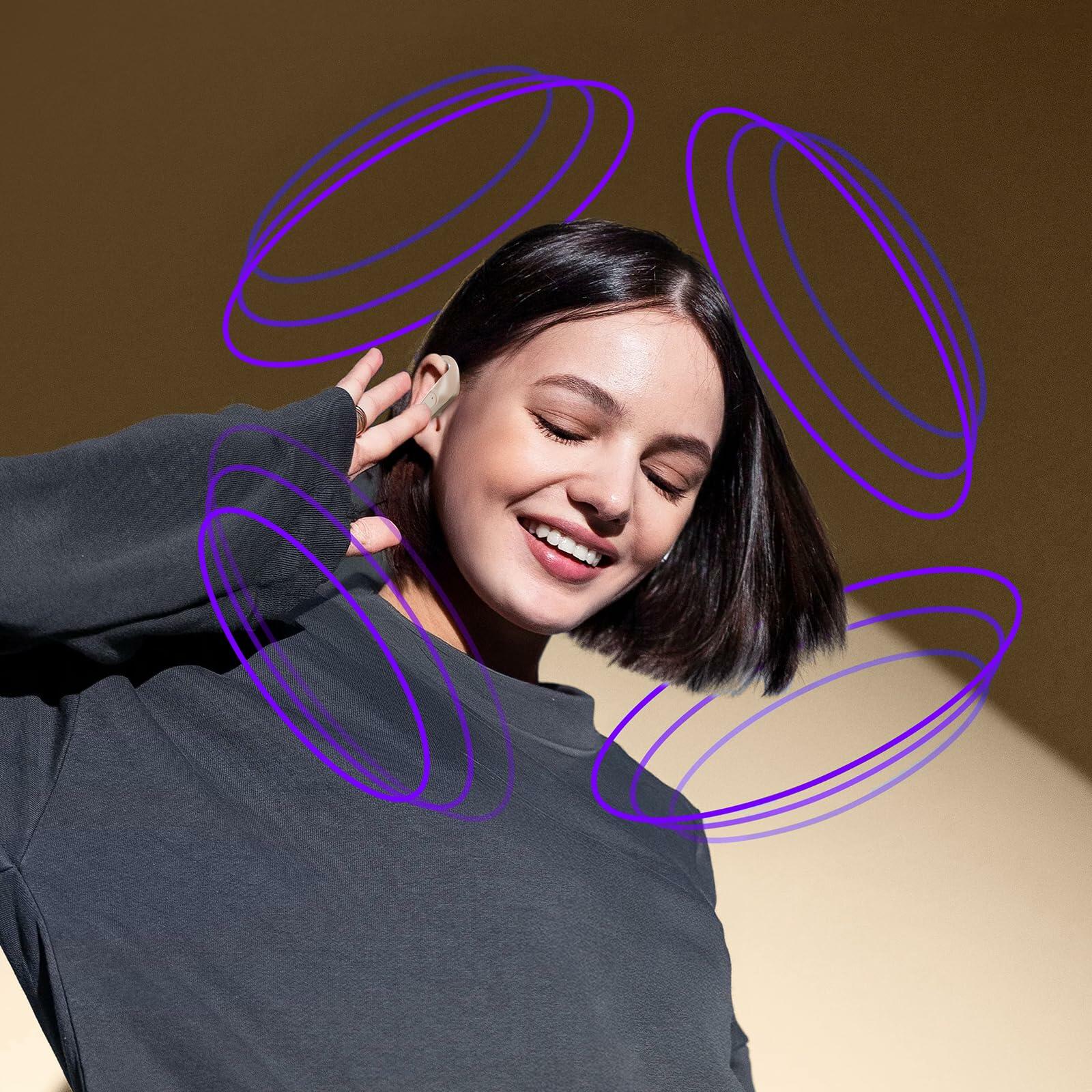 occiam Active Noise Cancelling Wireless Earbuds Bluetooth Headphones Ear Buds