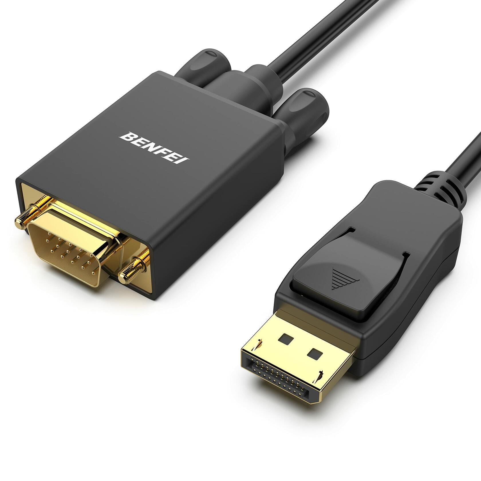BENFEI DisplayPort to VGA 3 Feet Cable, Uni-Directional DP DisplayPort Computer