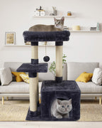 OPEN BOX - FISH&NAP Cute Cat Tree Kitten Cat Tower for Indoor Cat Condo Sisal