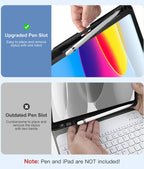 Hamile for iPad 11th 10th Generation Case with Keyboard - 7 Colors Backlit