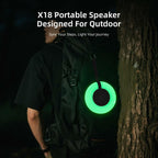 Xinborry IPX7 Waterproof Speaker with Dynamic LED Light,Bluetooth Shower