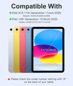 Hamile for iPad 11th 10th Generation Case with Keyboard - 7 Colors Backlit