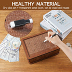 Wooden Money Saving Box for Kids & Adults - Reusable $10,000 Savings Challenge