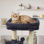 OPEN BOX - FISH&NAP Cute Cat Tree Kitten Cat Tower for Indoor Cat Condo Sisal