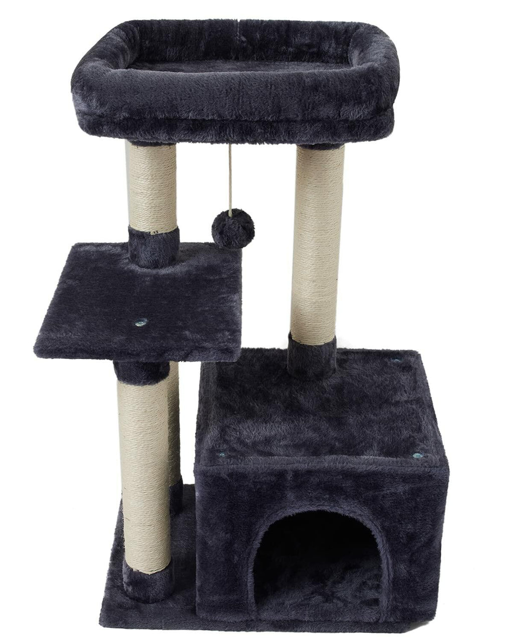 OPEN BOX - FISH&NAP Cute Cat Tree Kitten Cat Tower for Indoor Cat Condo Sisal