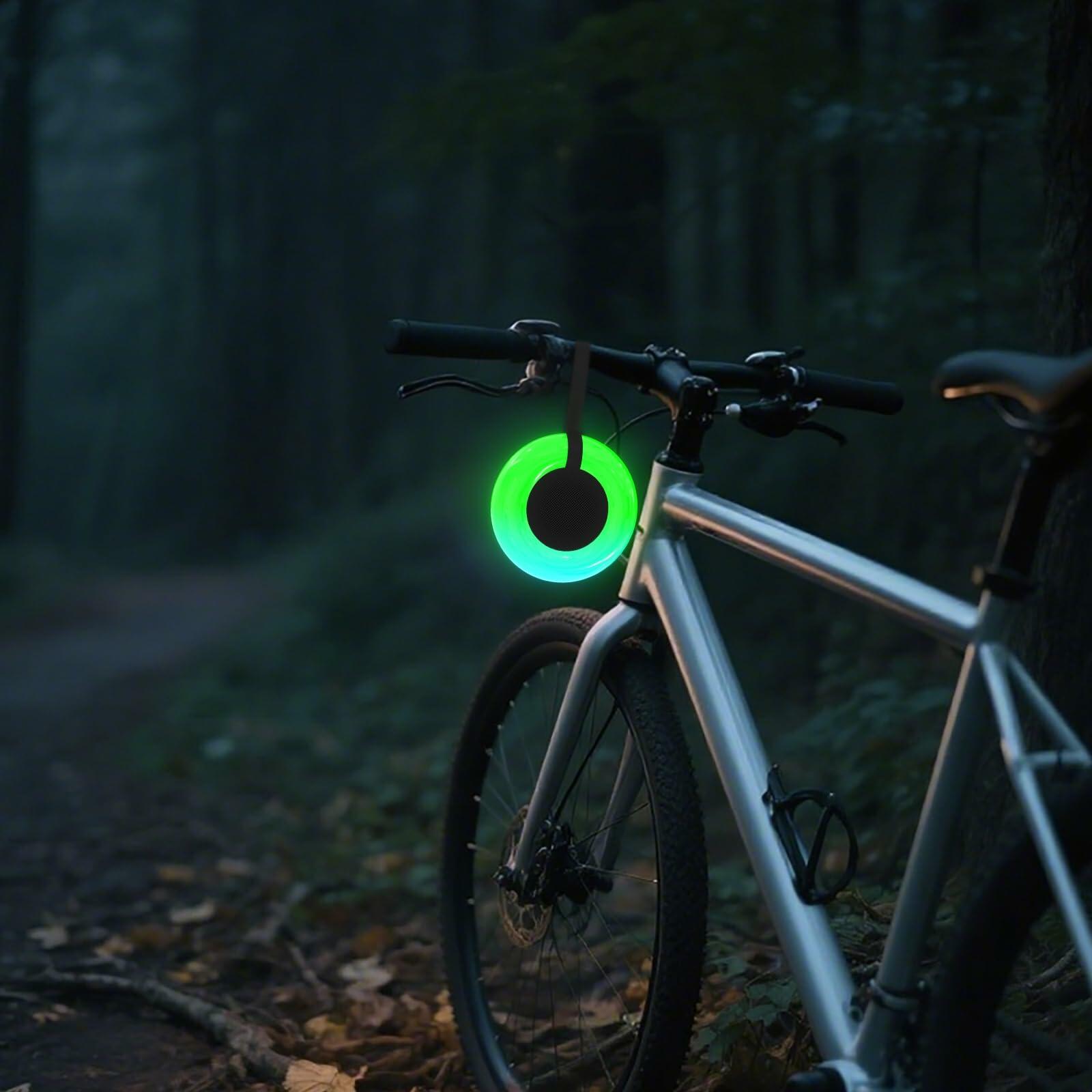 Xinborry IPX7 Waterproof Speaker with Dynamic LED Light,Bluetooth Shower