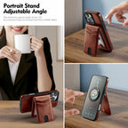 SkyEagle Compatible with Magsafe 2 in 1 Detachable iPhone 16 Pro Wallet Case