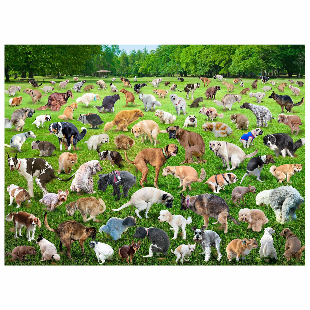 OPEN BOX - Funwares Original 101 Puppies Puzzle – 500-Piece Hilarious Dog Jigsaw