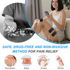 TENS EMS Unit Muscle Stimulator for Pain Relief Therapy - 4 in 1 TENS & EMS &