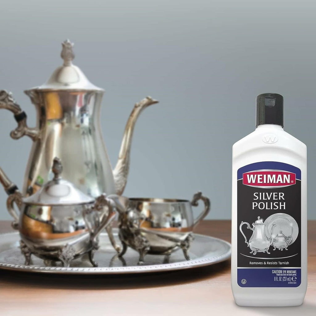 Weiman Silver Cream Cleaner 3-in-1, Anti-Tarnish Technology, Safely Clean,
