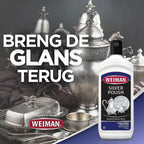 Weiman Silver Cream Cleaner 3-in-1, Anti-Tarnish Technology, Safely Clean,
