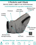 FLEEROSE - CPC-Certified Hip Seat Baby Carrier Grey New Ergonomic Bench Design,