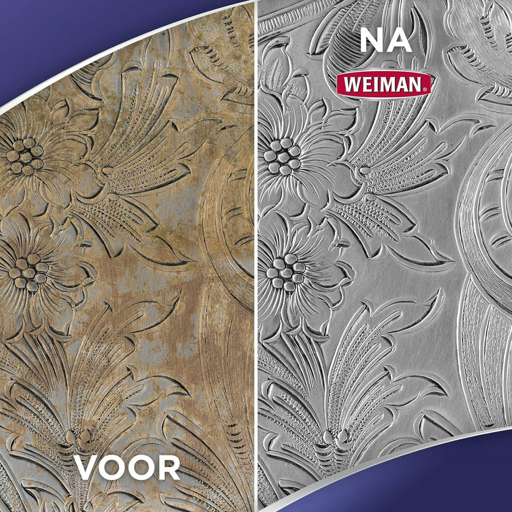 Weiman Silver Cream Cleaner 3-in-1, Anti-Tarnish Technology, Safely Clean,
