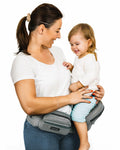 FLEEROSE - CPC-Certified Hip Seat Baby Carrier Grey New Ergonomic Bench Design,