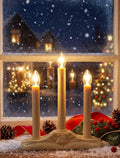 10 Count Pallerina 3 Light Christmas Window Candles, Electric Window Candles