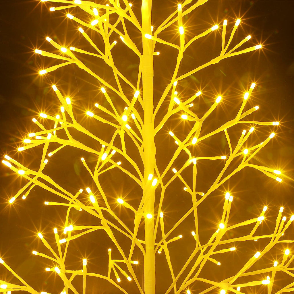 VIHOSE 5 Ft 384 LED Christmas Lighted Birch Trees Christmas Artificial Twig