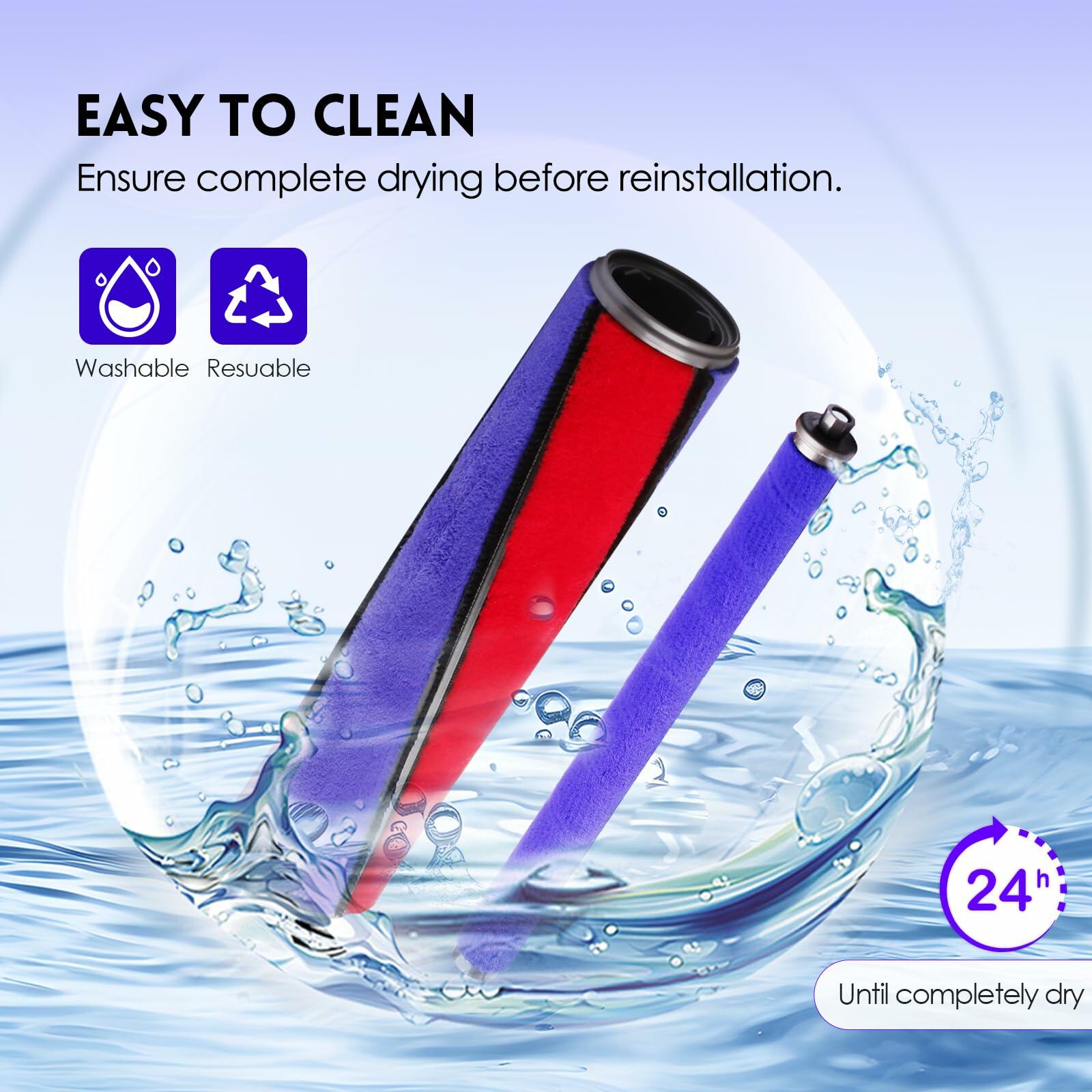 OTTWL Soft Roller Replacement Vacuum Head Compatible with Dyson V7,V8, Cyclone