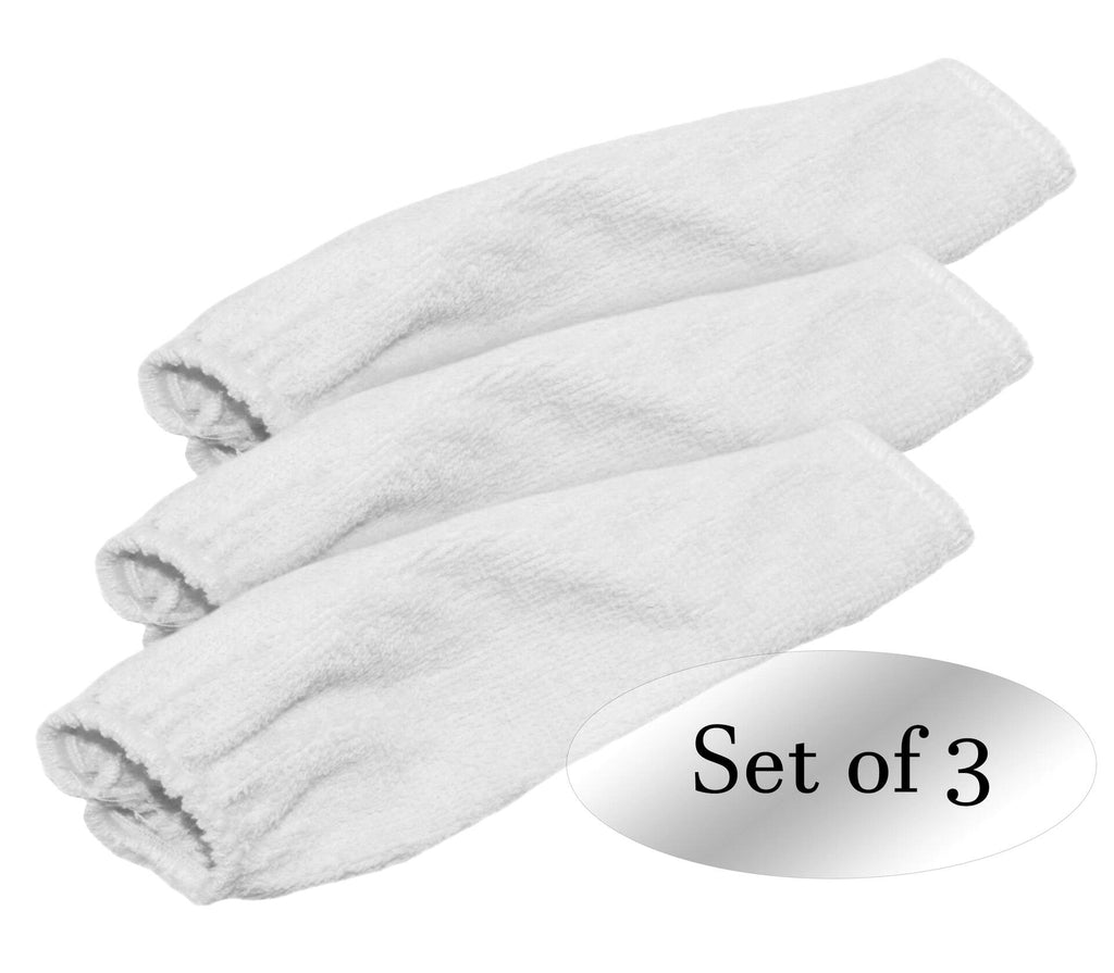 4 pack x 3 Rehabilitation Advantage Cloth Hand Cone Covers, White, 3 pcs