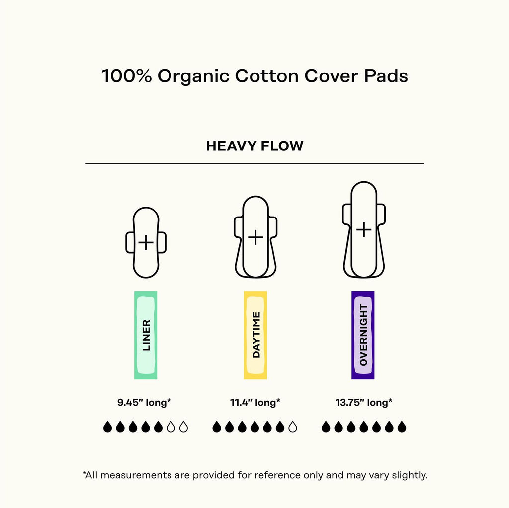 19 Count The Honey Pot Company - Non-Herbal Heavy Panty Liners for Women w/Wings