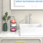 3-Tier Shower Soap Shampoo Bar Holder, Self Adhesive&Freestanding Draining Soap