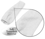 4 pack x 3 Rehabilitation Advantage Cloth Hand Cone Covers, White, 3 pcs
