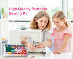All Purpose Sewing Thread Set - 42 Assorted Rainbow Color Series and White Black