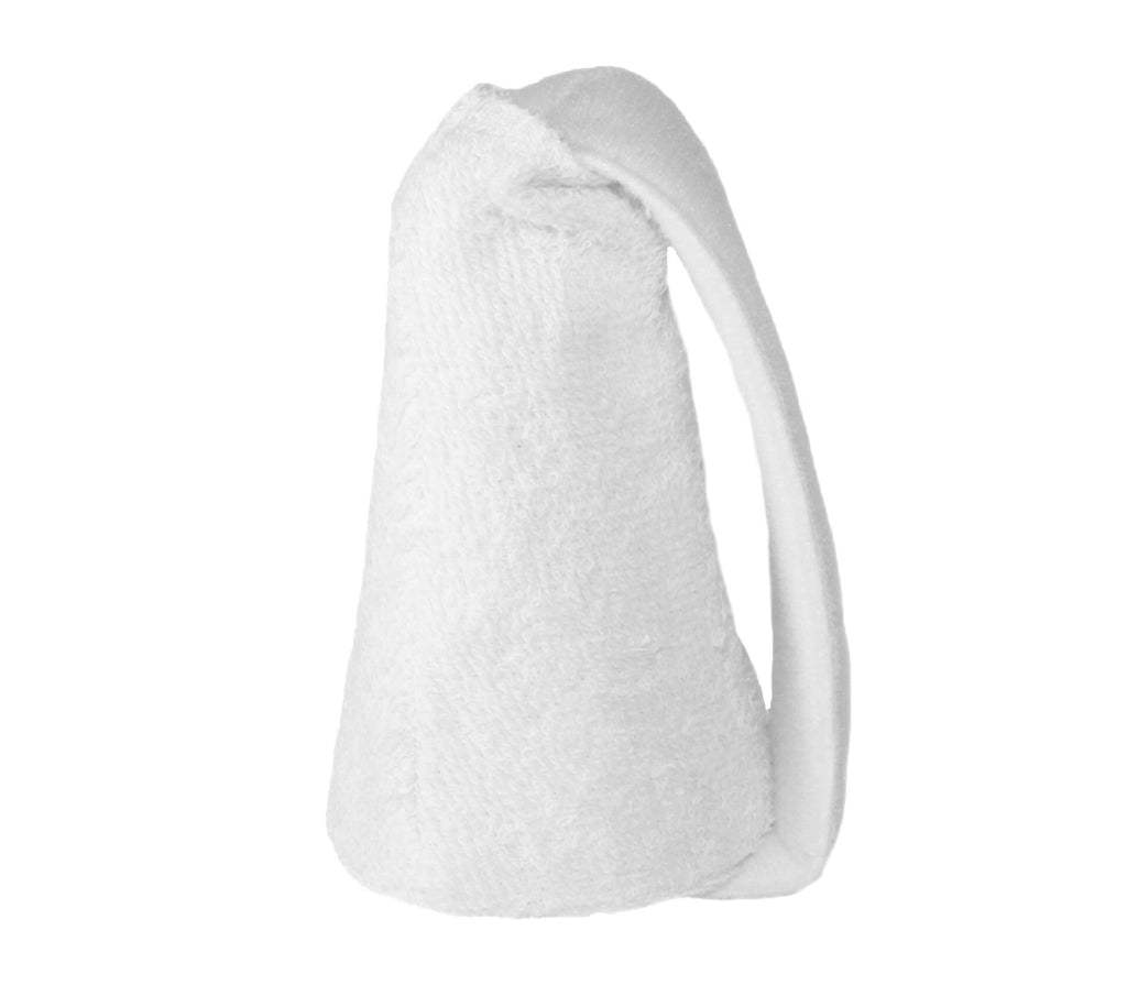 4 pack x 3 Rehabilitation Advantage Cloth Hand Cone Covers, White, 3 pcs