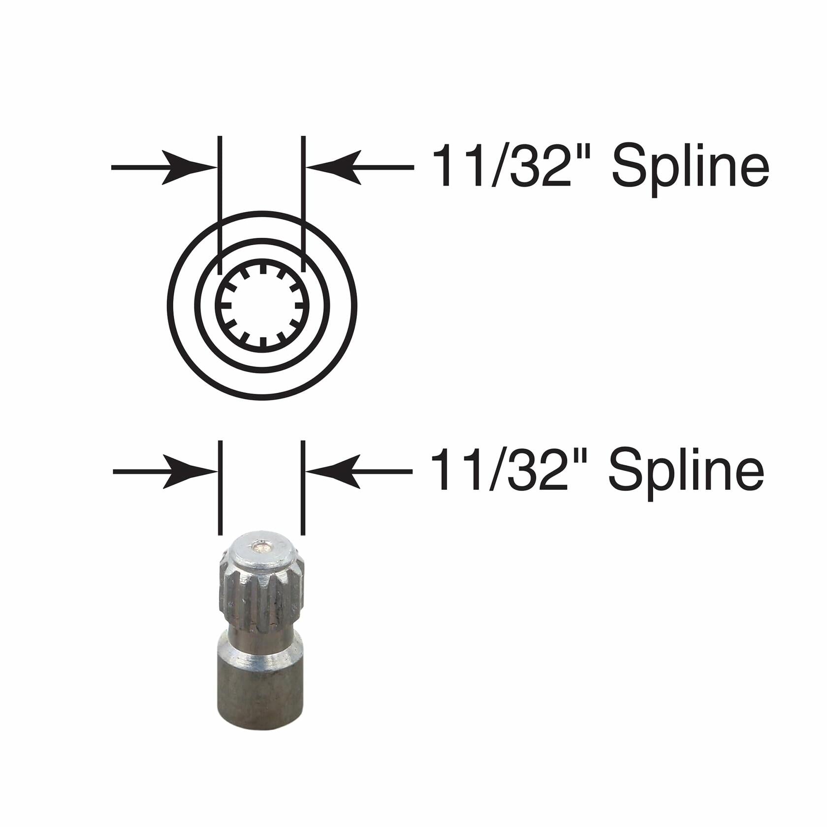 Prime-Line H 3686 11/32 In., Aluminum, Awning Operator Crank Handle (Single