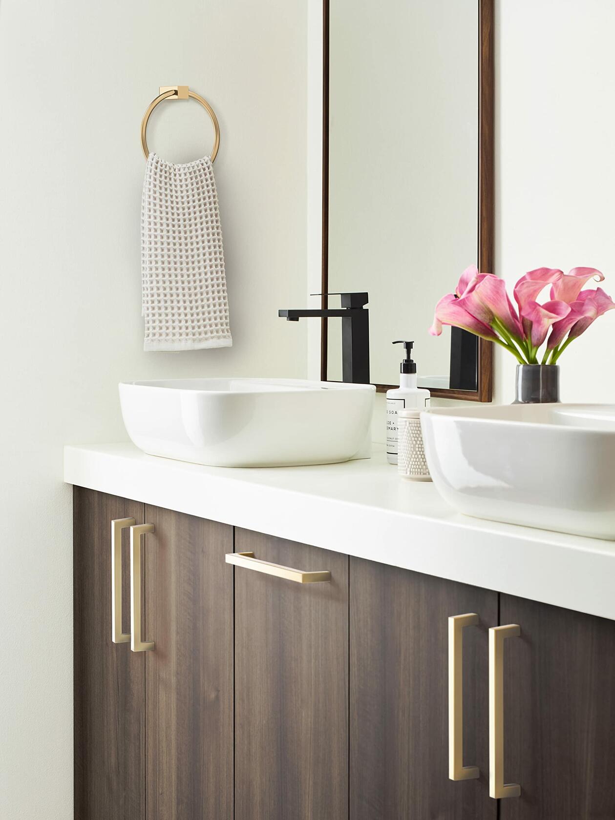 Amerock | Cabinet Pull | Champagne Bronze | 8-13/16 inch (224 mm)