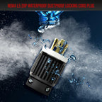 ENERLITES NEMA L5-20P Locking Plug Connector for Generator, Twist Lock Male