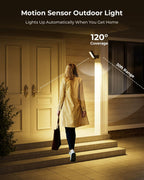 PopoIron Motion Sensor Outdoor Light, 10000mAh Rechargeable 600 Lumen Battery