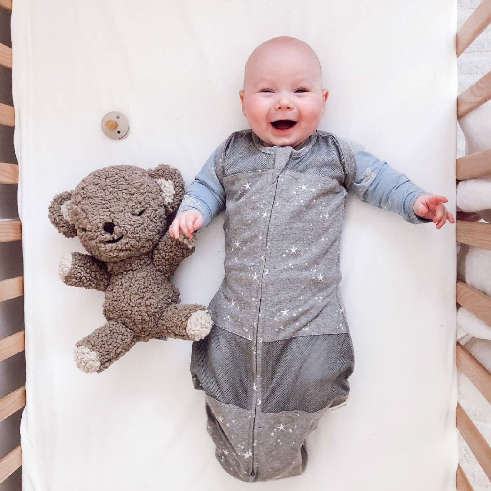 Happiest Baby Sleepea 5-Second Swaddle - small 100% Organic Cotton Baby Swaddle