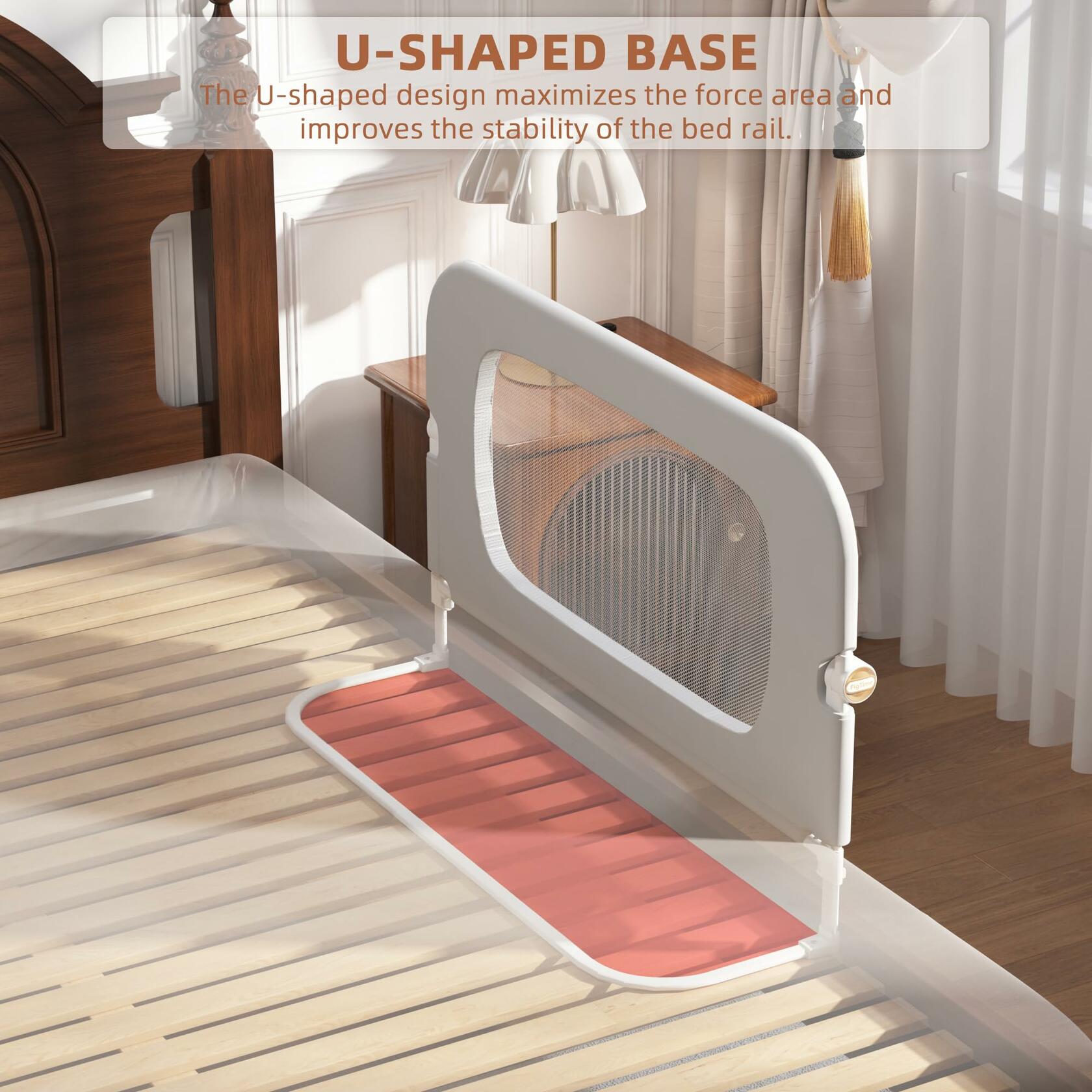 FigTime Bed Rail for Toddlers, Baby Bed Rail Guard for Kids, Toddler Bed Rails
