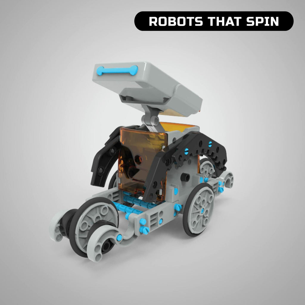 Discovery #Mindblown STEM 12-in-1 Solar Robot Creation 197-Piece Kit with